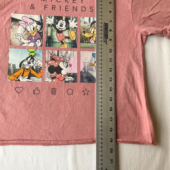 Disney Mickey & Friends Women Short Sleeve Tank top size S p, Dusty Pink - Picture 4 of 7